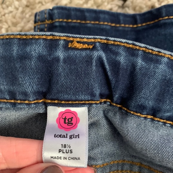 JCPenny Girls Plus Size Skinny Jeans 18 1/2 - Picture 4 of 4